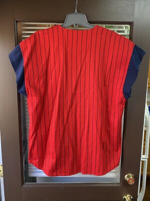 Vintage STARTER New York Yankees Red Pinstripe MLB Baseball