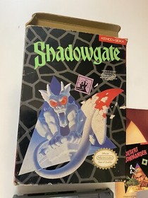 Shadowgate NES Nintendo Complete CIB Authentic! Plus Poster