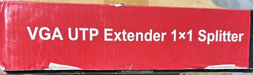 VGA UTP EXTENDER 1X1 SPLITTER VGERP01 SENDER RECEIVER W/AUDIO NEW Old Stock - Picture 2 of 13