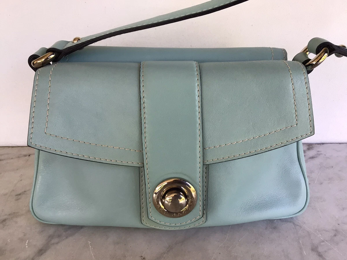 Small Leather Tote Bag in Blue - Marc Jacobs