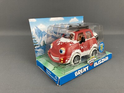The Chevron Cars - Brent Blizzard w/Snowboard - Red & Snowy - Blister - NIB