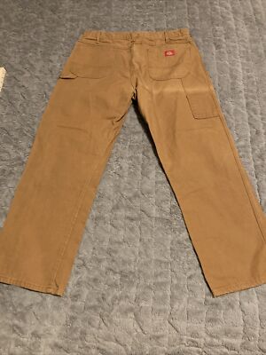 Dickies Canvas Pants Mens 40x32 Tan Carpenter Jeans Work - Main Image