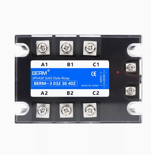 Three-phase Solid State Relay DC Control AC 10A25A40A60A80A100A120A150A200A 380V - Image 3 of 4