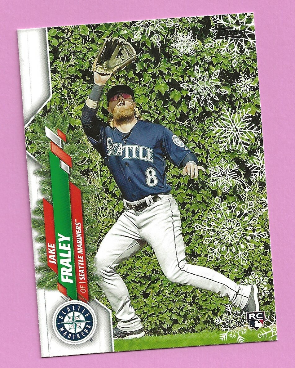2020 Topps Holiday Jake Fraley RC HW69 Seattle Mariners