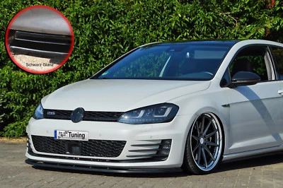 Espada alerón alerón delantero labio ABS VW Golf 7 GTI + GTD ABE negro brillante