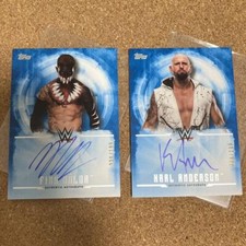 WWE TOPPS Pro Wrestling Finn Balor and Karl Anderson Autographed Card 2 set
