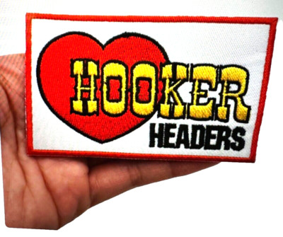 HOOKER HEADERS (HOLLEY) EMBROIDERED IRON-ON PATCH...STUNNING...