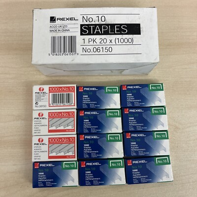 Rexel 06150 Nr. 10 4,5 mm Heftklammern (Pack 12.000) 06150 12 x 1000 Kartons