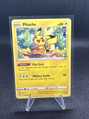 Pikachu 052/196 NM Non Holo Foil Adorable Heart Art Lost Origin Pokmon  Card! | eBay