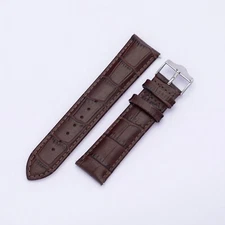 Watch Band Strap - 22mm Genuine Italian Leather Alligator Brown Quick Release