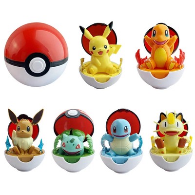 Figure Set / Peluche Bulbasaur, Eevee, Pikachu, Regalo per Bambini