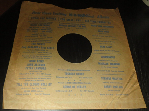 1 - 10" MGM Paper Sleeve, nice shape, see the many photos - Picture 5 of 6