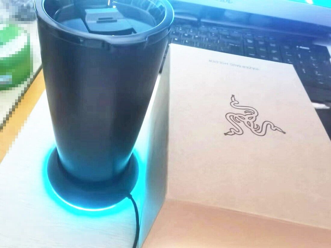 New Razer Serpent Chroma Mug Holder RGB Phantom Water Cup New Razer Serpent Chroma Mug Holder RGB Phantom Water Cup