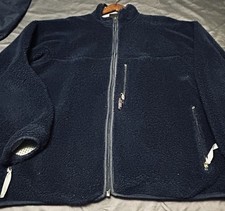 Patagonia Deep Pile Cardigan Retro X Fleece Size XXL Made In USA 90s Vintage Blu