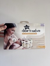 Tommee Tippee Closer to Nature Baby Bottle set 2 Bottles 1 Missing Bottle. New