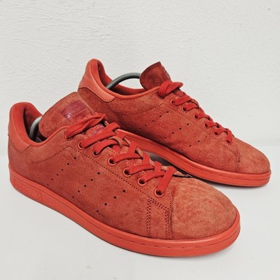 Adidas Stan Smith Power Triple Rot Herren Gr. UK 10,5 Wildleder Turnschuhe S75109