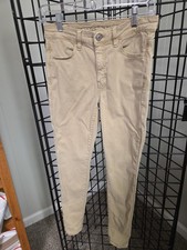 American Eagle Outfitters Skinny Super Stretch Girls Beige Jeans 4 Short Jeans