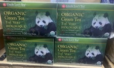 Lot of 4 PACK Uncle Lee's Tea Organic Green Tea, 100 Tea Bags (400) total