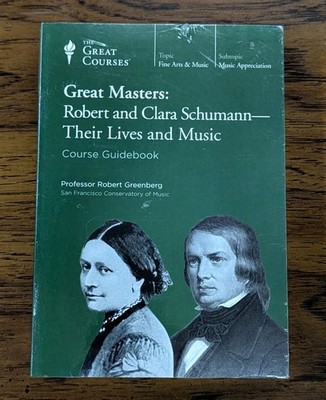 Great Masters: Robert & Clara Schumann SEALED Great Courses 8 CDs & Guidebook