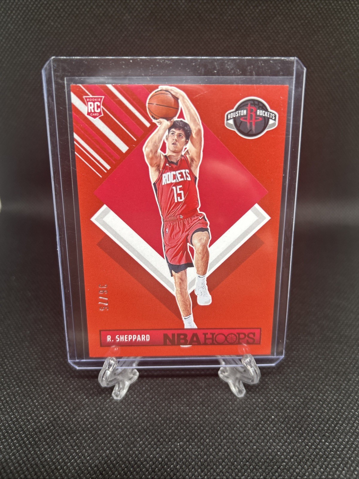 2024-25 Panini Hoops Reed Sheppard #291 RC Rookie Tribute Red 36/75