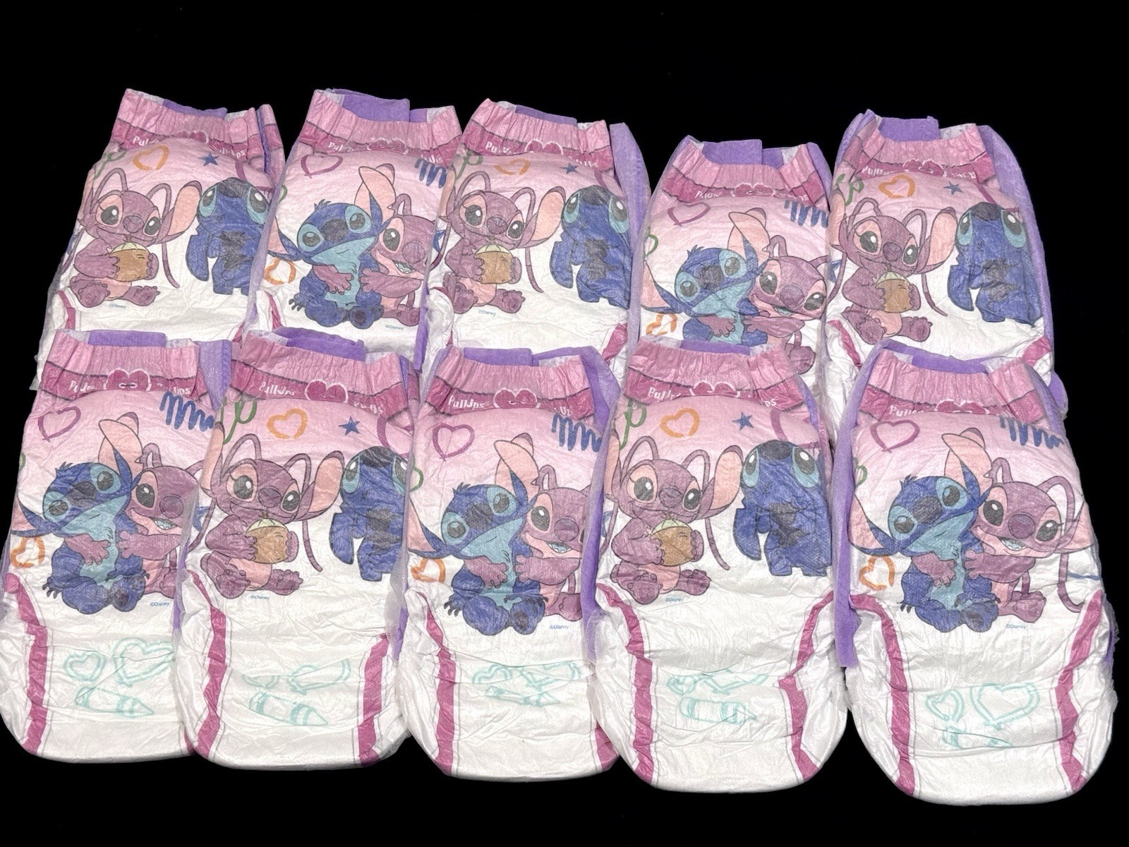LIMITED EDITION Huggies Pull Ups Girls Lilo Stitch Angel  5T-6T - 10 CT