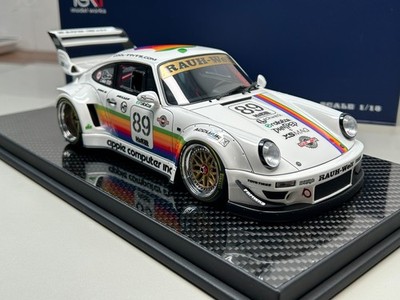 1PC TGM Model 1/18 Porsche RWB 964 White apple Resin Model Car--89 Fast shipping