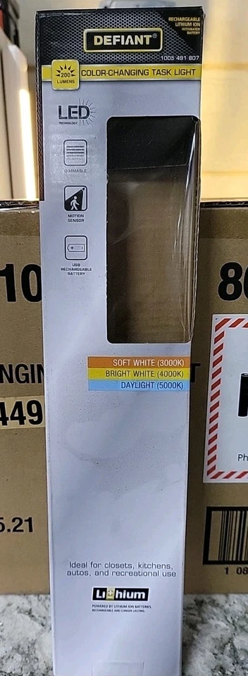 Paquete de 8 luces LED ajustables de temperatura de color debajo del gabinete blancas 11,8" Foto 2 de 4