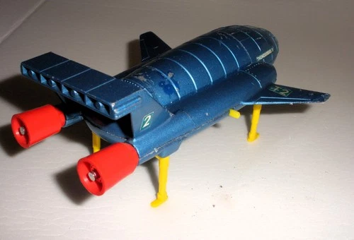 Dinky Toys  No 102  Thunderbird 2 TB2 Original Vintage  Blue Yellow legs version