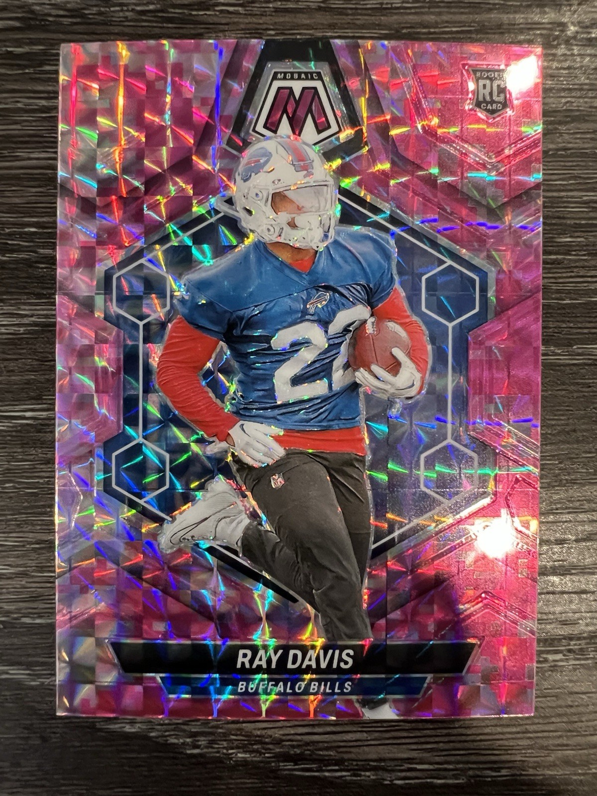2024 Panini Mosaic Football - Ray Davis #387 - Pink Camo RC
