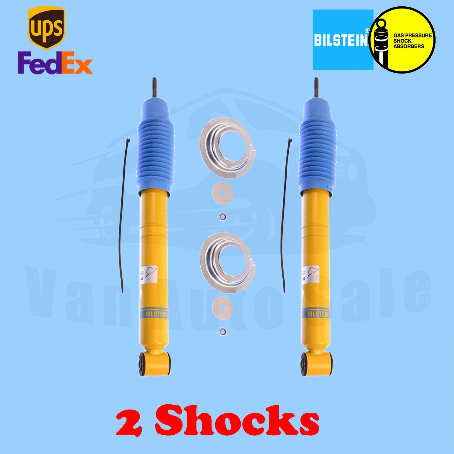 Bilstein Kit 2 Rear B6 HD Shocks for Acura NSX 4WD 1991-2002
