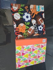 Pen Gear 3-Ring Decorative Multicolor Plastic Binders 1in Ring Size Lot of 2