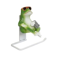 Toilettenpapierhalter mit Frosch Originell Klorollenhalter Witzig f&uuml;r