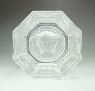 Rosenthal Crystal Versace Medusa Head Lumiere Whiskey Glass Octagonal Tumbler