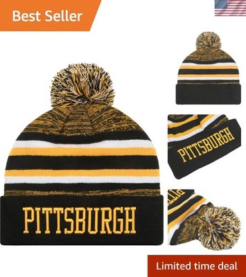 Comfortable Cuffed Black Beanie - Perfect Winter Accessory for Football Games