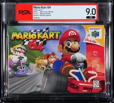 MARIO KART 64 (1996) - PSA 9.0 CIB (Complete In Box) Nintendo 64 MINT