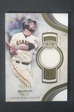 2021 Topps Tier One Brandon Belt #T1R-BB Jersey Relic /399 Giants DZ1716