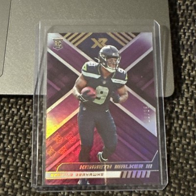 2022 Panini XR  Kenneth Walker III Purple Color match /25 Ebay 1/1 RC Super Bowl