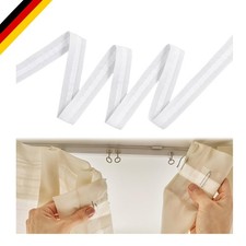 Kräuselband Polyester 30M Weiß für Gardinen, Dekoration, einfache Montage