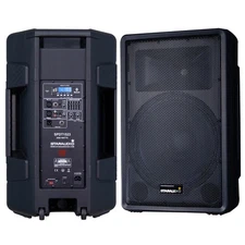 2-Way 15" Active Bluetooth Speaker PA Powered Karaoke Stage Speaker W/ TWS USB