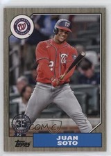 2022 Topps Update 1987 Topps Baseball Gold 42/75 Juan Soto #87TBU-22 o7m