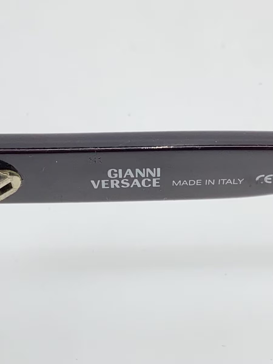 GIANNI VERSACE 90s Vintage Oval Plastic Sunglasses, Brown/Green, Women's, Size 4 thumbnail 4