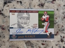 2001 Pacific Crown Royale #19 Jason McKinley Rookie Signatures /500 Auto Houston