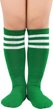 Toddler Kids Youth Soccer Socks-Long Knee High Socks for Boys Girls Baseball Sof