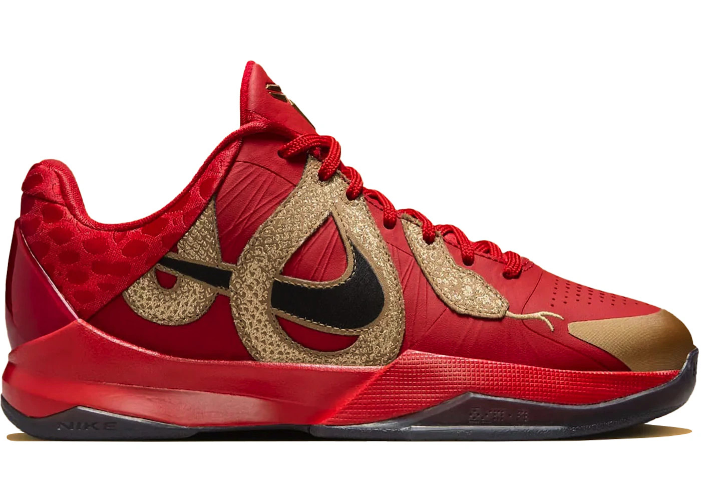 Size 5Y - Nike Kobe 5 Year of the Mamba University Red (GS) HM3753-600