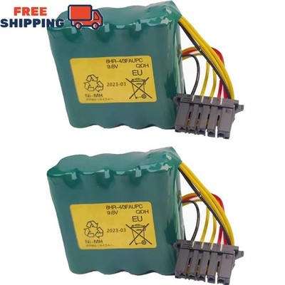 2PCS 8HR-4/3FAUPC 9.6V 4500mAh Ni-MH Rechargeable Battery Pack with Black Plug