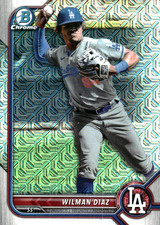 2022 Bowman Chrome MEGA BOX PROSPECT MOJO BCP239 Wilman Diaz Los Angeles Dodgers
