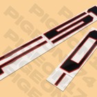 2018-2025 Tailgate Insert Letter For F-150 Accessories Emblem Black Red Outline
