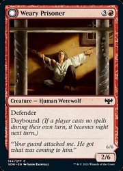 Weary Prisoner // Wrathful Jailbreaker (184/277) - Innistrad: Crimson Vow Common