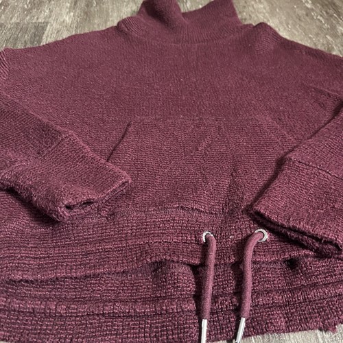 Sweaty Betty Womens Medium Purple Funnel Neck Pullover Cropped Sweatshirt - Picture 4 of 7