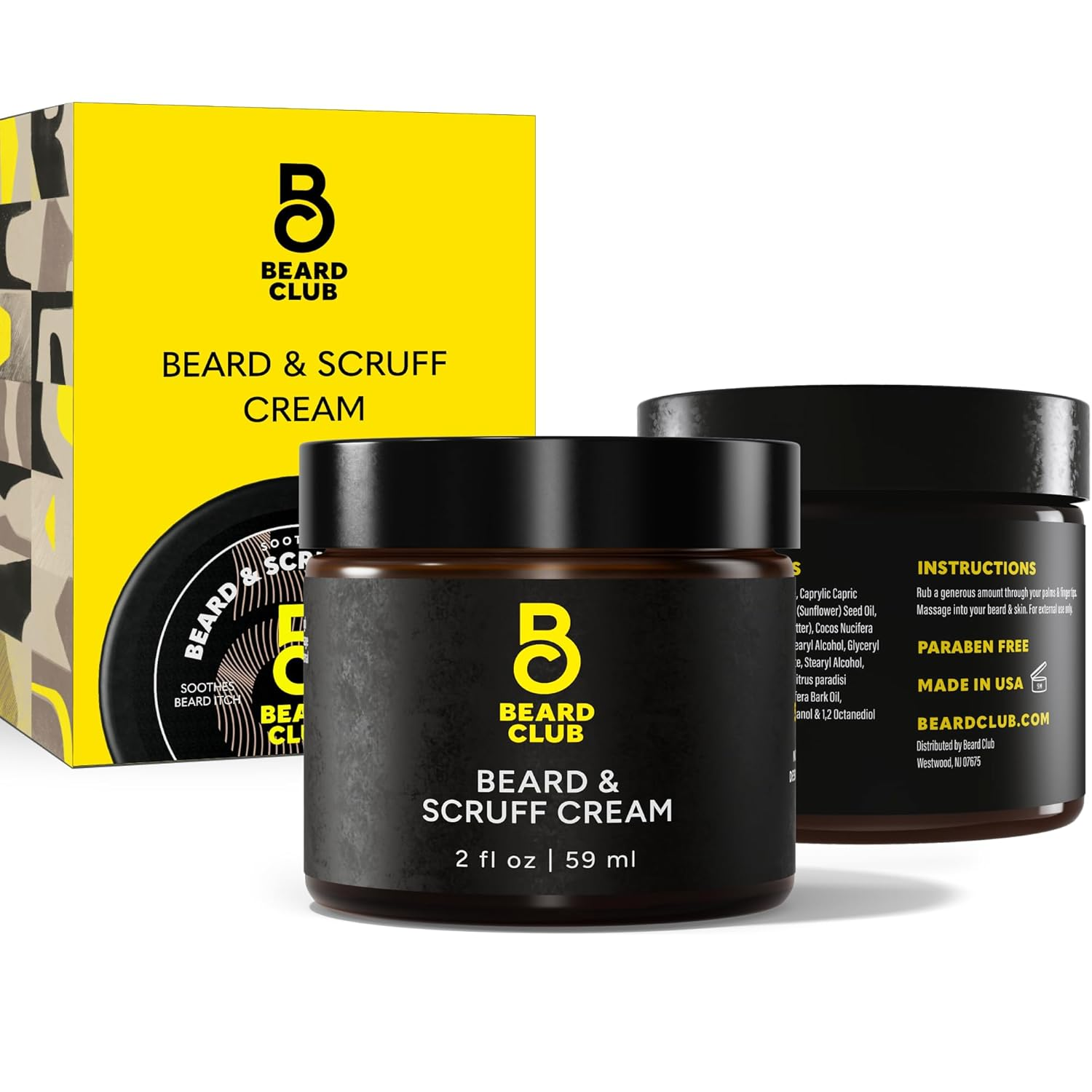 Biotin Beard Cream - Moisturizing and Hydrating Shea Beard Butter for Healthier